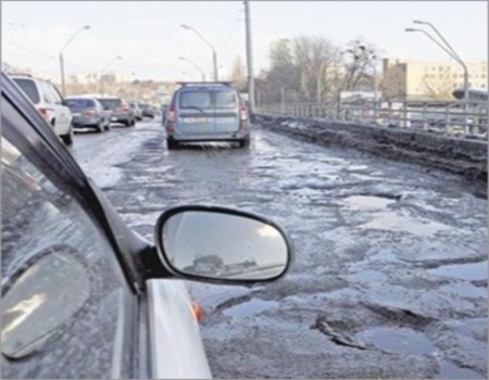 Беспорядок на дорогах в Киеве 